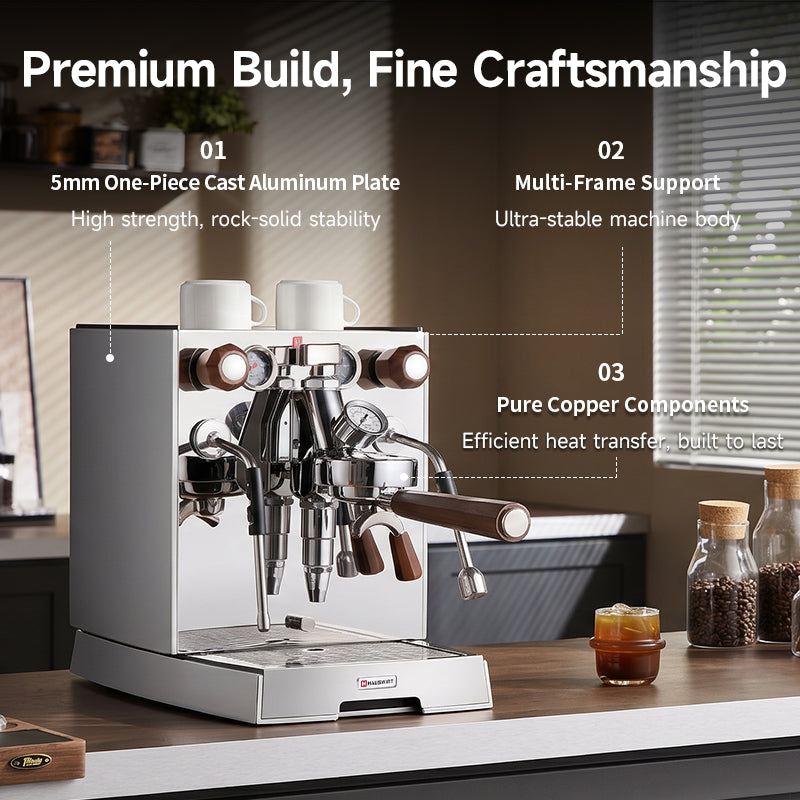 Hauswirt C9 Dual-Use Espresso Machine (Home & Commercial)